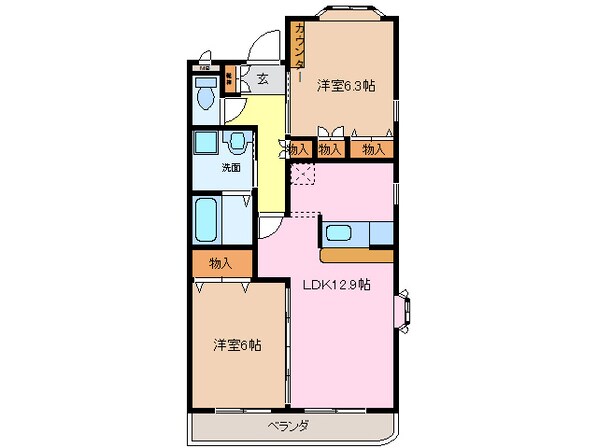 グランディア水広の物件間取画像